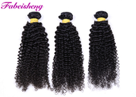 Natural Black Curly Human Virgin Hair  Double Drawn With  Full Cuticle
