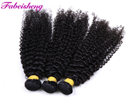 Virgin Malaysian Kinky Curly Hair Extensions Double Weaving Grade 8A