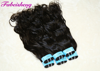 100% Unprocessed Weft Hair Extensions , Black Hair Extensions Natural Water Wave