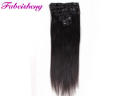 Soft Straight One Piece Black Clip In Hair Extensions With Cuticle Intact