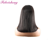 Natural Black Bob Wigs with Pre-Plucked Hairline Bleached Knots Straight Frontal wig