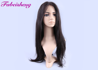 Straight Human Hair Front Lace Wigs 14 30&quot; Long / Short Bob Swiss Lace Front Wigs