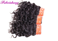 Double Drawn Indian Virgin Human Hair Extensions / Italian Curly Hair Weave