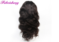 100% Natural Brazilian Human Hair Front Lace Wigs Dark Brown 150g - 300g