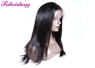 Unprocessed Virgin Human Hair Straight Front Lace Wigs 200-400g