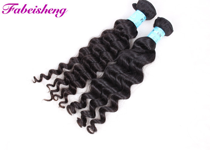 Full Cuticle Natural Virgin Brazilian Hair Extensions Deep Wave 10 Inch - 30 Inch