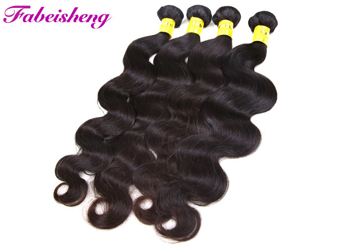 Body Wave Peruvian Human Hair Weaving , Unprocessed Virgin Peruvian Hair Bundles For Black Women