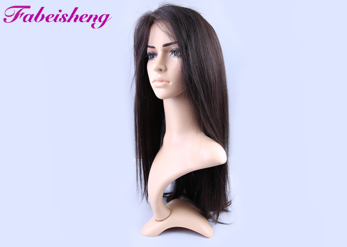 130% Density Brazilian Human Hair Full Lace Wigs with Baby Hair #1 , #2 Color