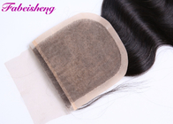 Grade 8A Bleached Silk Base Closure Peruvian Human Hair Extensions