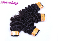 Double Drawn 100 % Curly Virgin Malaysian Hair Extensions Italian Wave