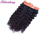 18 Inch Body Wave Curly Indian Human Hair Extensions 1B Natural Black