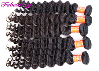 100 Indian Human Hair Extensions  ,  Natural Color Indian Curly Hair Full Ends