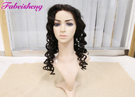 Loose Wave Black Human Front Lace Wigs Brazilian Hair Full Cuticle