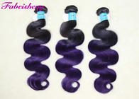 Malaysian Ombre Human Colored Hair Extensions Body Wave Full Cuticle