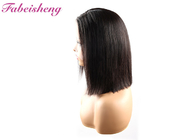 Middle Part 13x4 Lace Frontal Double Drawn Straight Bob Wig- Transparent Lace Color