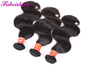 Natural Color Body Wave Weave Hair Extensions Double Layers Sewn Weft