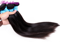 Natural Black 1b Real Virgin Brazilian Hair / Straight 100% Human Brazilian Hair Bundles