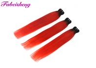 Thick Bottom Red Colored Hair Extensions 18'' 20'' 22'' / Brazilian Human Hair Bundles
