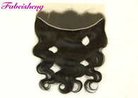 Indian Virgin Human Hair 13X4 Pre Plucked Lace Frontal  Thick End Tangle - Free