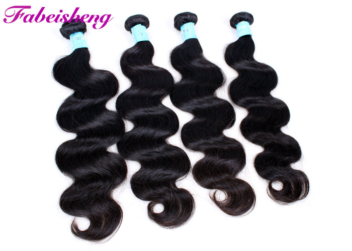 No Chemical 100% Virgin Brazilian Hair Extensions Wet And Wavy Weave