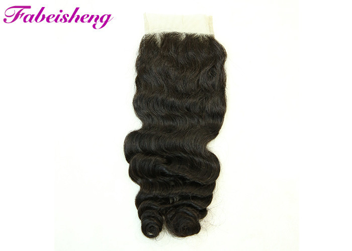 Smooth Loose Curly 4x4 Lace Closure  8&quot;-20&quot; Full Cuticles Attached