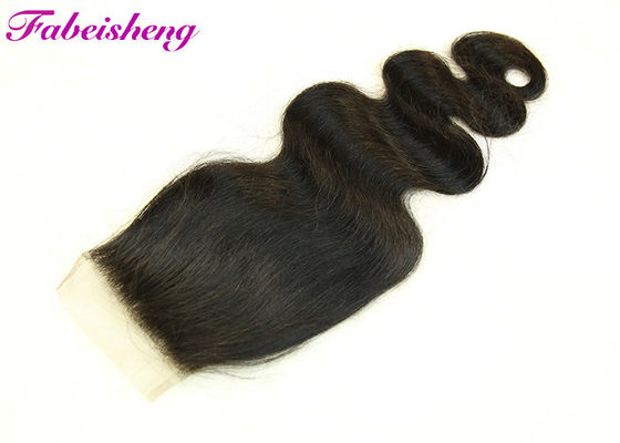 Free Parting 4x4 Lace Closure  ,  Virgin Indian Hair Soft Body Wave 18" 20"